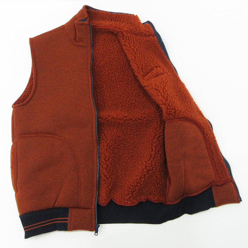 WARE HOUSE | ウェアハウス　ウエアハウス CLASSIC PILE VEST クラシックパイルベスト 裏ボアフリースベスト ベスト LOT. 2136 レッド(BRICK) ブラウン系 テラコッタ サイズ：S【三重本店】