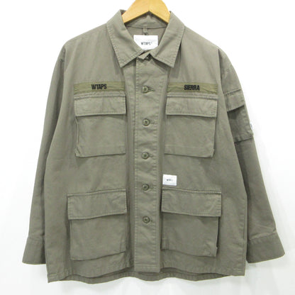 W)TAPS | ダブルタップス ジャングル 長袖シャツ 192WVDT-SHM03 ブラウン系 サイズ：1【三重本店】