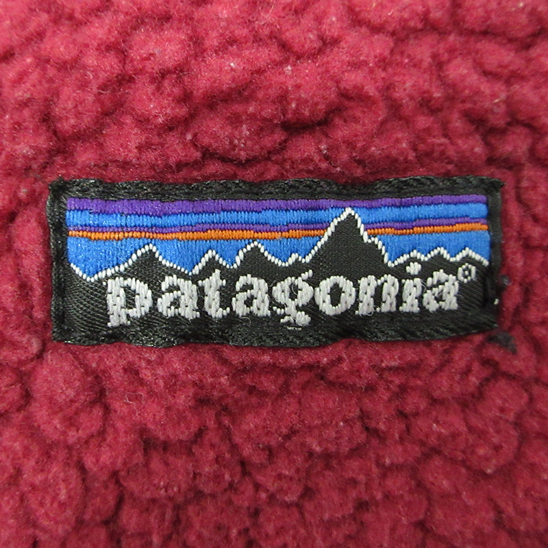 patagonia | パタゴニア シンチラハーフジップ 90's 雪なしタグ U.S.A.製 ロゴワッペンハーフジップフリースプルオーバージャケット その他トップス ワインレッド ボルドー サイズ：M【三重本店】