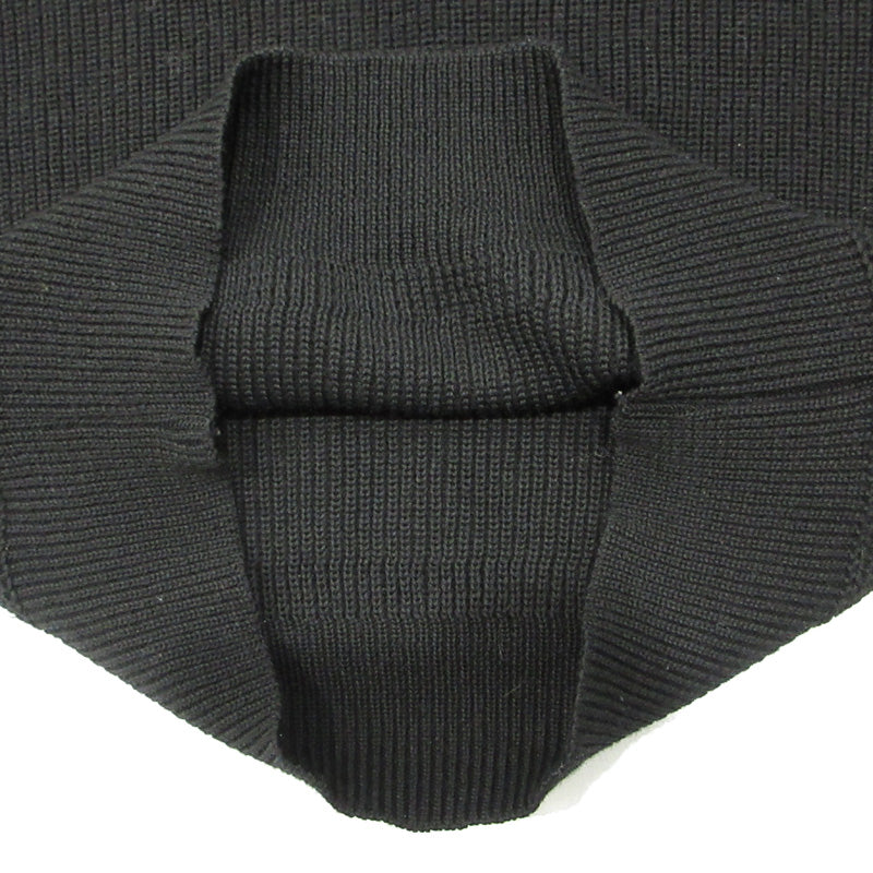 RADIALL | ラディアル ウール長袖ニット 襟ボタン付きセーター ニット RAD-12AW-KNIT001 ブラック サイズ：38【三重本店】
