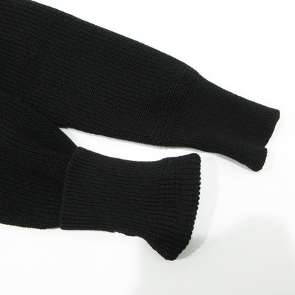 RADIALL | ラディアル ウール長袖ニット 襟ボタン付きセーター ニット RAD-12AW-KNIT001 ブラック サイズ：38【三重本店】