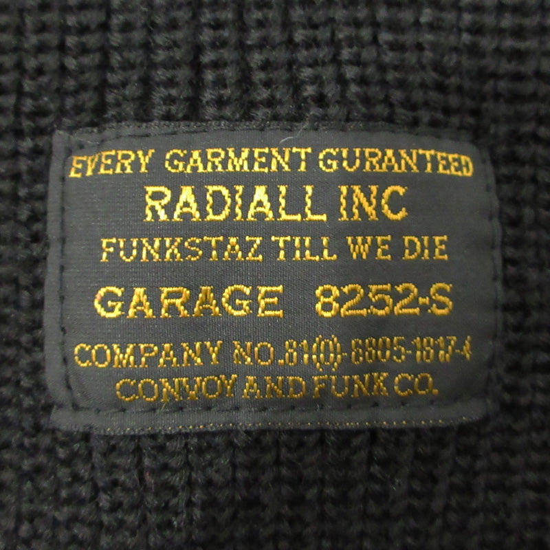 RADIALL | ラディアル ウール長袖ニット 襟ボタン付きセーター ニット RAD-12AW-KNIT001 ブラック サイズ：38【三重本店】