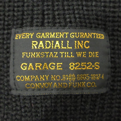 RADIALL | ラディアル ウール長袖ニット 襟ボタン付きセーター ニット RAD-12AW-KNIT001 ブラック サイズ：38【三重本店】