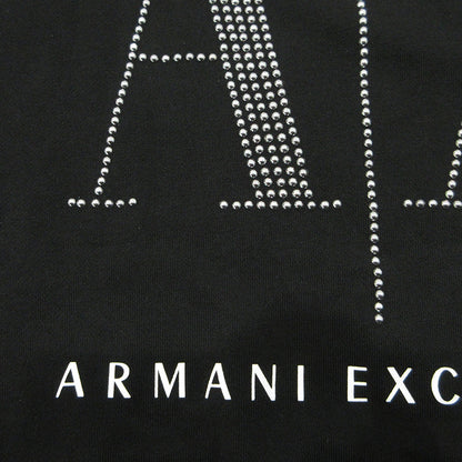 ARMANI EXCHANGE | アルマーニエクスチェンジ スタッズロゴプリント長袖スウェットシャツ スウェット 8NYM01 YJ68Z ブラック サイズ：XS【三重本店】