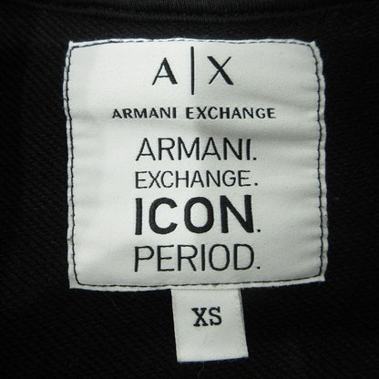 ARMANI EXCHANGE | アルマーニエクスチェンジ スタッズロゴプリント長袖スウェットシャツ スウェット 8NYM01 YJ68Z ブラック サイズ：XS【三重本店】