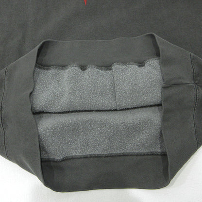 GDC | ジーディーシー Melancholic Hoodie メランコリックフーディ USED加工ロゴプリント長袖パーカー ダメージ加工 パーカー GD0208 グレー ブラック系 サイズ：L【三重本店】