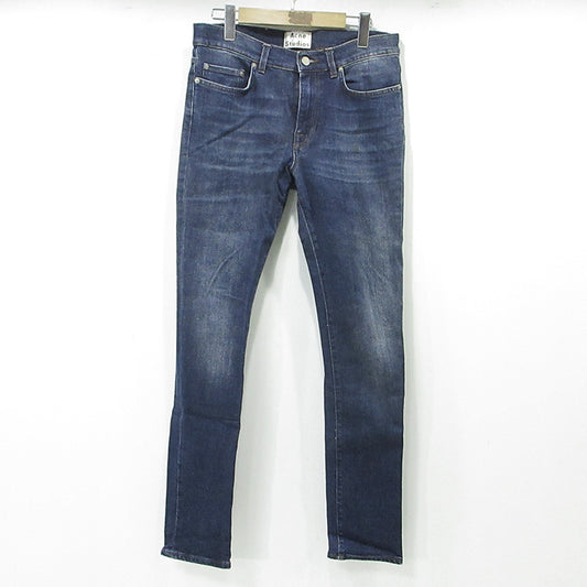 ACNE STUDIOS | アクネストゥディオズ THIN SP ANIEL VINT ジップフライデニムパンツ ストレッチ デニムパンツ ネイビー インディゴ サイズ：31【三重本店】