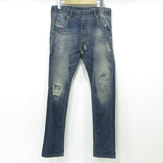DIESEL | ディーゼル KROOLEY-NE クルーリー ジョグジーンズ USED加工デニムパンツ ダメージ加工 イージーパンツ デニムパンツ 0678J ブルー サイズ：26【三重本店】