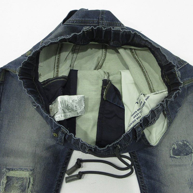 DIESEL | ディーゼル KROOLEY-NE クルーリー ジョグジーンズ USED加工デニムパンツ ダメージ加工 イージーパンツ デニムパンツ 0678J ブルー サイズ：26【三重本店】