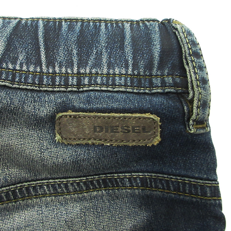 DIESEL | ディーゼル KROOLEY-NE クルーリー ジョグジーンズ USED加工デニムパンツ ダメージ加工 イージーパンツ デニムパンツ 0678J ブルー サイズ：26【三重本店】