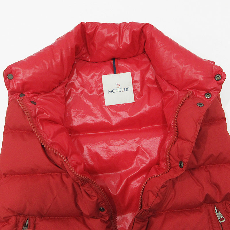 MONCLER | モンクレール CHEVAL ロゴワッペンダウンベスト ダウンベスト 112-091-43301-05 レッド サイズ：3【三重本店】