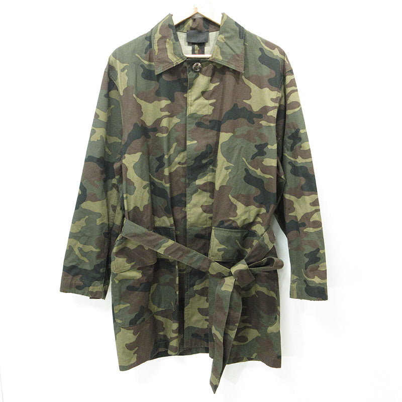 FEAR OF GOD | フィアオブゴッド 7TH COLLECTION Camo Print Military Coat 7周年コレクション カモプリントミリタリーコート 総柄ミリタリージャケット 迷彩柄 ミリタリージャケット FG30-050 カーキグリーン(CMO) マルチカラー サイズ：XS【三重本店】