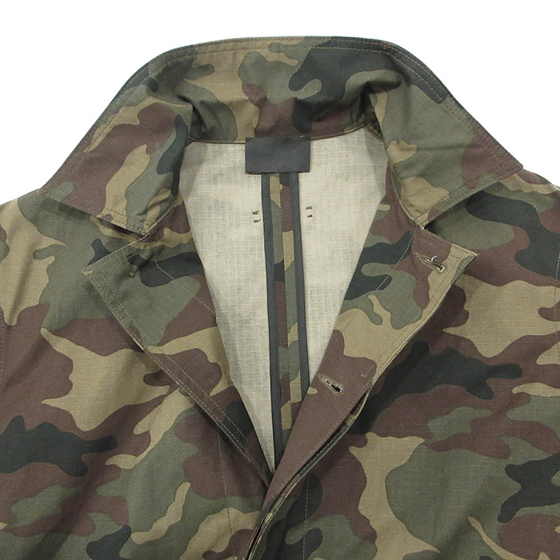 FEAR OF GOD | フィアオブゴッド 7TH COLLECTION Camo Print Military Coat 7周年コレクション カモプリントミリタリーコート 総柄ミリタリージャケット 迷彩柄 ミリタリージャケット FG30-050 カーキグリーン(CMO) マルチカラー サイズ：XS【三重本店】
