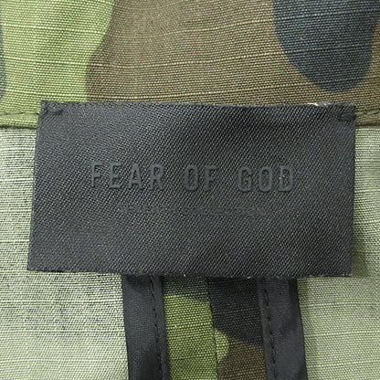 FEAR OF GOD | フィアオブゴッド 7TH COLLECTION Camo Print Military Coat 7周年コレクション カモプリントミリタリーコート 総柄ミリタリージャケット 迷彩柄 ミリタリージャケット FG30-050 カーキグリーン(CMO) マルチカラー サイズ：XS【三重本店】