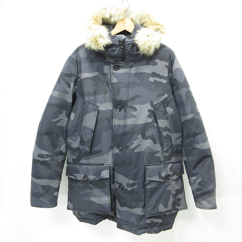 WOOLRICH | ウールリッチ ARCTIC PARKA アークティックパーカー 総柄ダウンジャケット 迷彩柄 ダウンジャケット WOCPS2679 グレー マルチカラー カモフラ サイズ：表記サイズ(EU)【三重本店】