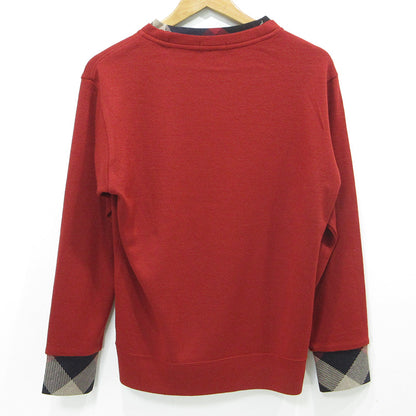 CB CRESTBRIDGE | クレストブリッジ ロゴワッペンウール混長袖ニット セーター ニット 59P58-674-16 レッド サイズ：1【三重本店】