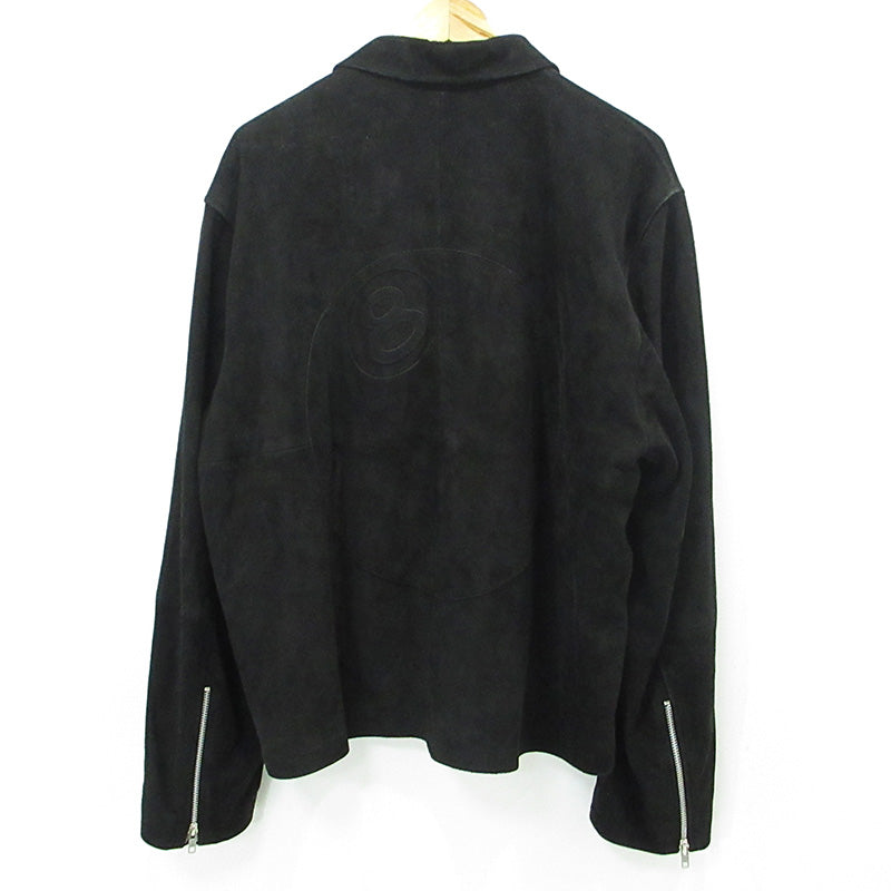 STUSSY | ステューシー 8BALL SUEDE BING JACKET ジャケット ラムレザー スエード レザー 115696 ブラック サイズ：XL【三重本店】