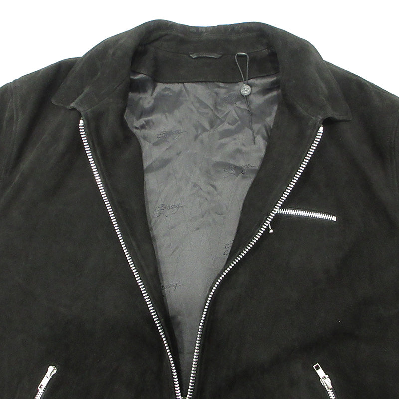 STUSSY | ステューシー 8BALL SUEDE BING JACKET ジャケット ラムレザー スエード レザー 115696 ブラック サイズ：XL【三重本店】