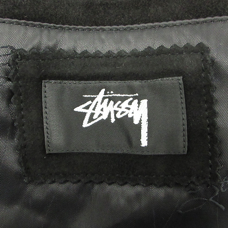 STUSSY | ステューシー 8BALL SUEDE BING JACKET ジャケット ラムレザー スエード レザー 115696 ブラック サイズ：XL【三重本店】