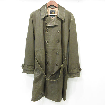 DRESS HIPPY | ドレスヒッピー シープスキンレザートレンチコート トレンチコート NN-NSB12 カーキグリーン オリーブ サイズ：L【三重本店】