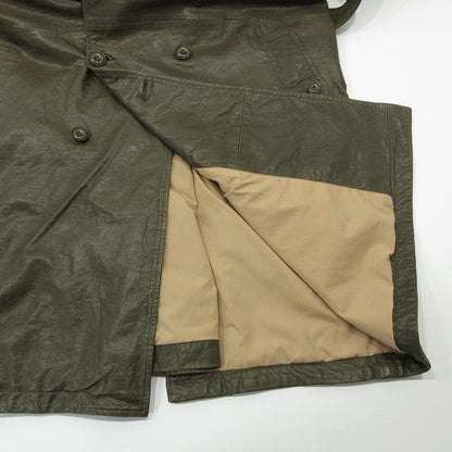 DRESS HIPPY | ドレスヒッピー シープスキンレザートレンチコート トレンチコート NN-NSB12 カーキグリーン オリーブ サイズ：L【三重本店】