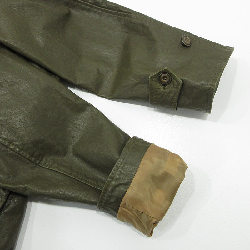 DRESS HIPPY | ドレスヒッピー シープスキンレザートレンチコート トレンチコート NN-NSB12 カーキグリーン オリーブ サイズ：L【三重本店】
