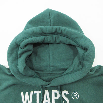 W)TAPS | ダブルタップス SIGN HOODY サインフーディ ACADEMY アカデミー ロゴ長袖パーカー パーカー 241ATDT-CSM02 グリーン サイズ：1【三重本店】