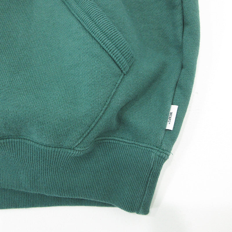 W)TAPS | ダブルタップス SIGN HOODY サインフーディ ACADEMY アカデミー ロゴ長袖パーカー パーカー 241ATDT-CSM02 グリーン サイズ：1【三重本店】