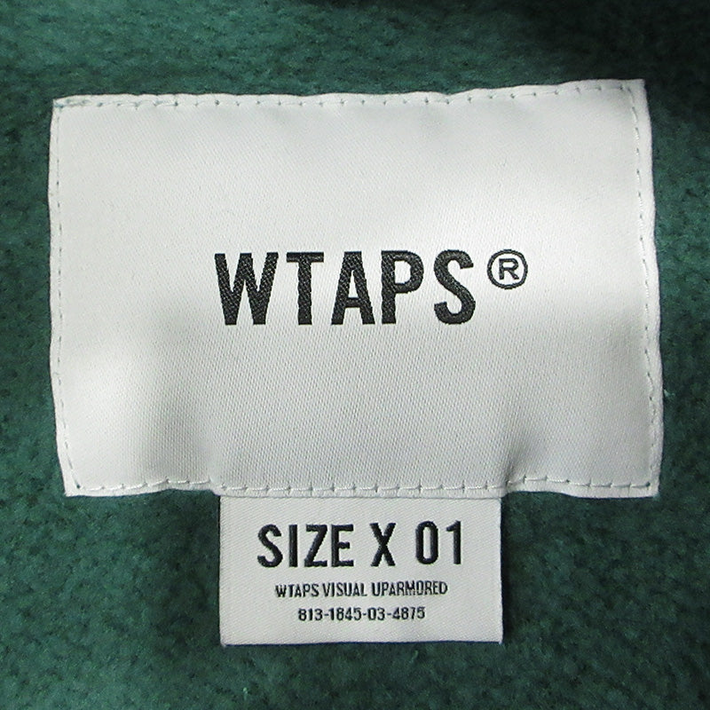 W)TAPS | ダブルタップス SIGN HOODY サインフーディ ACADEMY アカデミー ロゴ長袖パーカー パーカー 241ATDT-CSM02 グリーン サイズ：1【三重本店】