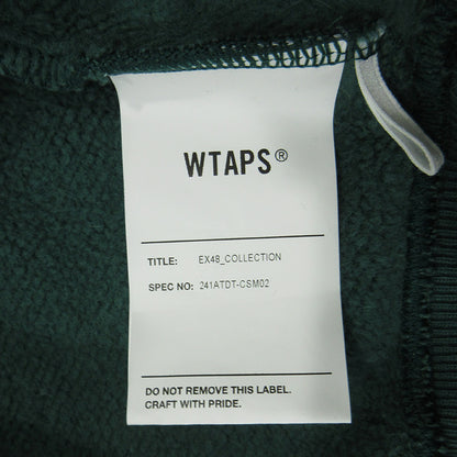 W)TAPS | ダブルタップス SIGN HOODY サインフーディ ACADEMY アカデミー ロゴ長袖パーカー パーカー 241ATDT-CSM02 グリーン サイズ：1【三重本店】