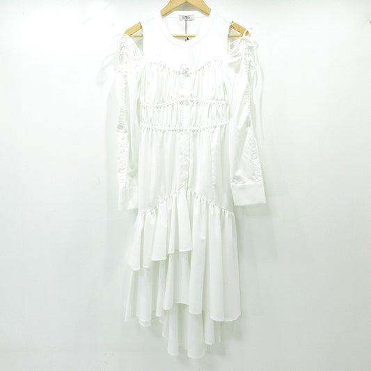 RANDA | ランダ 2WAYショルダーフィッシュテールシャツワンピース 長袖シャツワンピース ワンピース BD340724L4 ホワイト【三重本店】