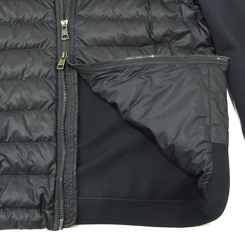 MONCLER | モンクレール MAGLIA CARDIGAN ロゴワッペン切替えダウンジャケット ダウンジャケット B10918400900 ネイビー サイズ：S【三重本店】