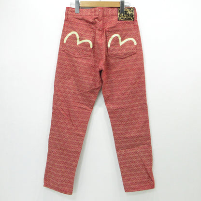 EVISU | エヴィス 家紋総柄 デニムパンツ レッド サイズ：30【三重本店】