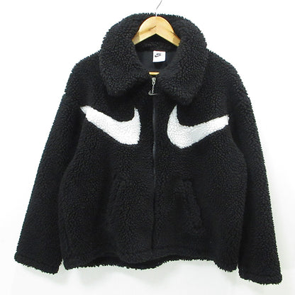 NIKE | ナイキ W NSW SWSH SHRPA GX FZ JKT ダブルスウッシュシェルパフルジップジャケット ロゴボアフリースジャケット その他アウター DV7074-010 ブラック サイズ：M【三重本店】