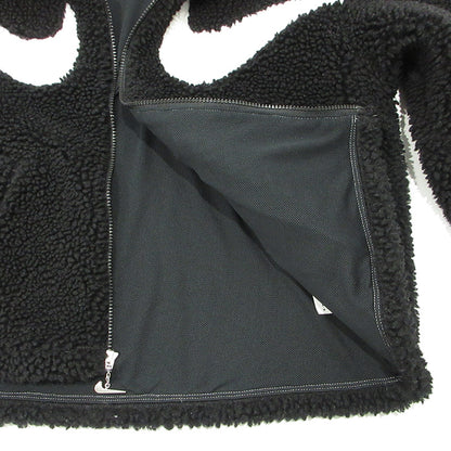 NIKE | ナイキ W NSW SWSH SHRPA GX FZ JKT ダブルスウッシュシェルパフルジップジャケット ロゴボアフリースジャケット その他アウター DV7074-010 ブラック サイズ：M【三重本店】