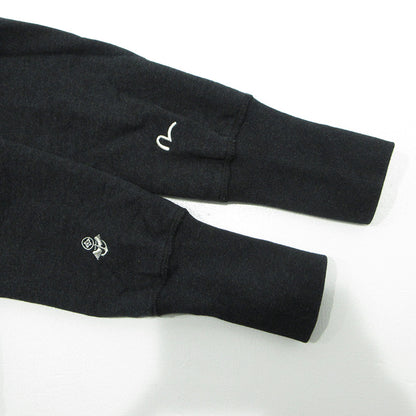 HIDEHIKO YAMANE | ヒデヒコヤマネ YAMANE ACADEMY ヤマネアカデミー EVISU エヴィス ロゴ刺繍長袖スウェットシャツ スウェット ブラック系 チャコールグレー サイズ：38【三重本店】