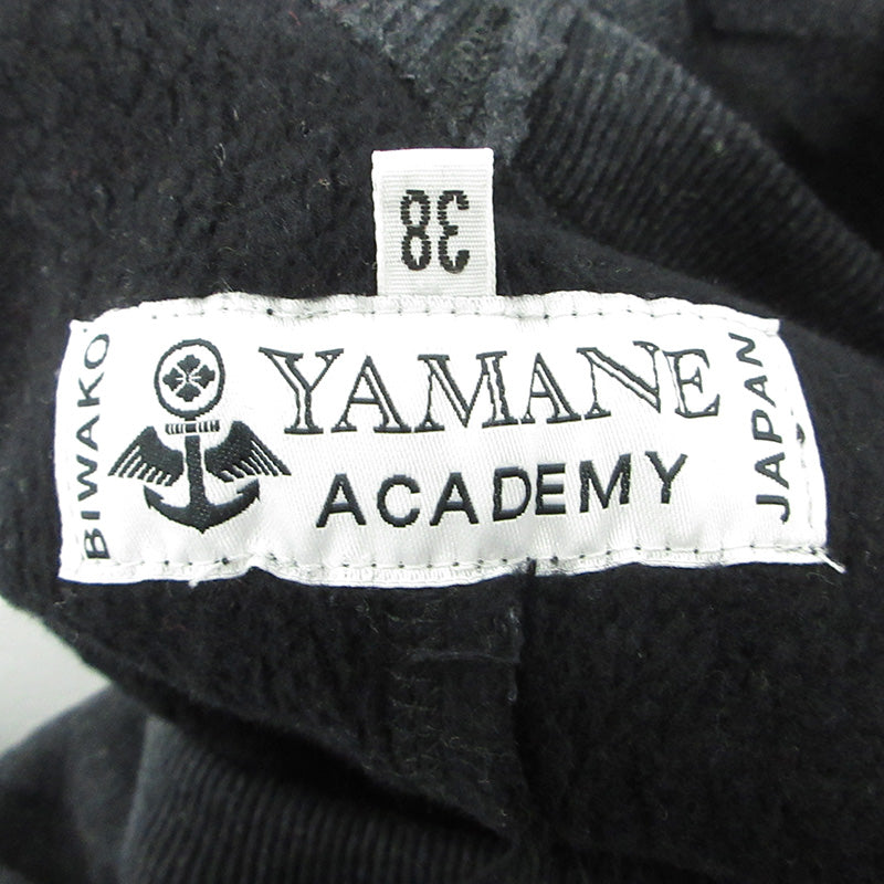 HIDEHIKO YAMANE | ヒデヒコヤマネ YAMANE ACADEMY ヤマネアカデミー EVISU エヴィス ロゴ刺繍長袖スウェットシャツ スウェット ブラック系 チャコールグレー サイズ：38【三重本店】