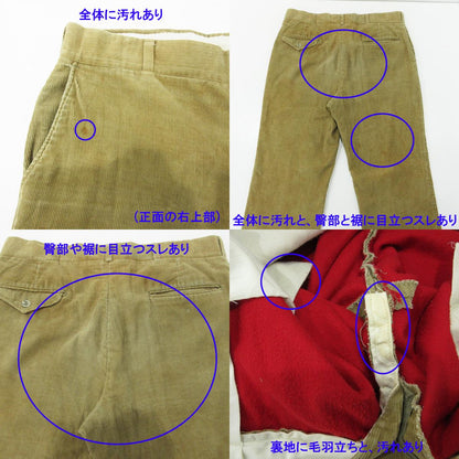 OLD | オールド THOMSON × Lands' End トムソン × ランズエンド コーデュロイパンツ TALONジップ 60's-70's パンツ ベージュ サイズ：不明【三重本店】