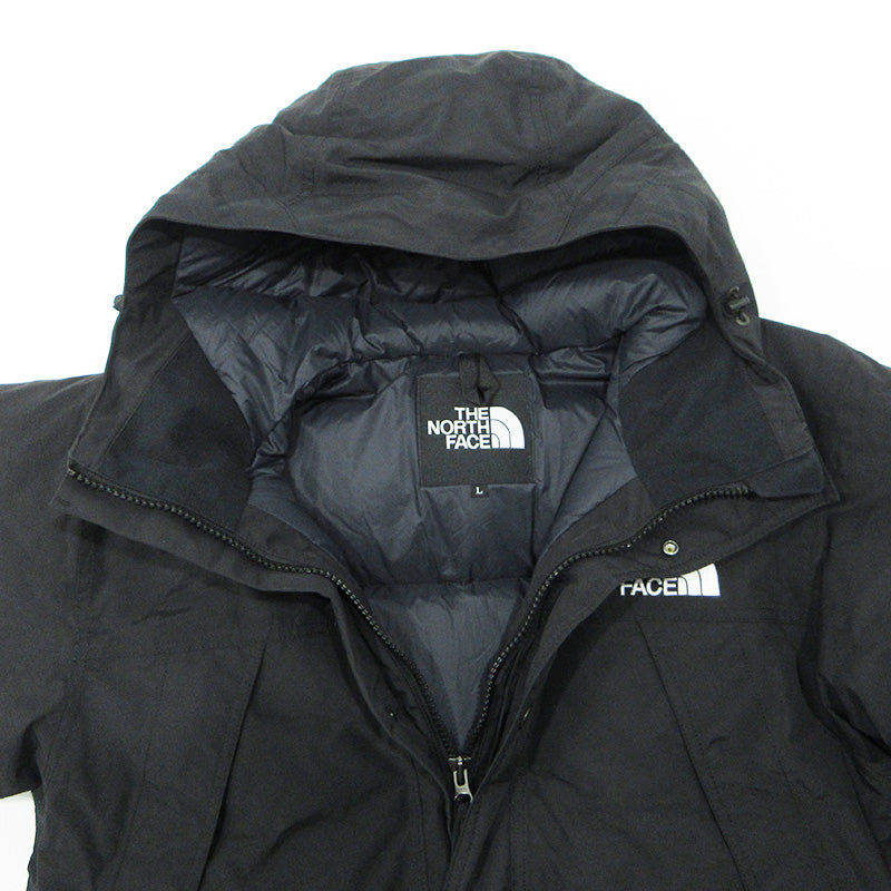 THE NORTH FACE | ザ・ノースフェイス Mountain Down Jacket マウンテンダウンジャケット GORE-TEXロゴ刺繍ダウンジャケット ダウンジャケット ND92454 ブラック サイズ：L【三重本店】