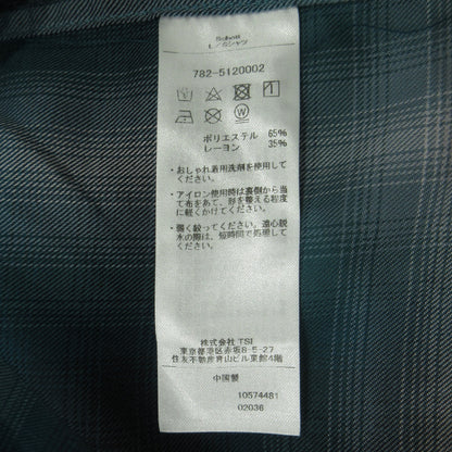 schott | ショット OMBRE LS SHIRT オンブレ チェック シャツ 長袖シャツ 782-5120002 グリーン サイズ：XL【三重本店】