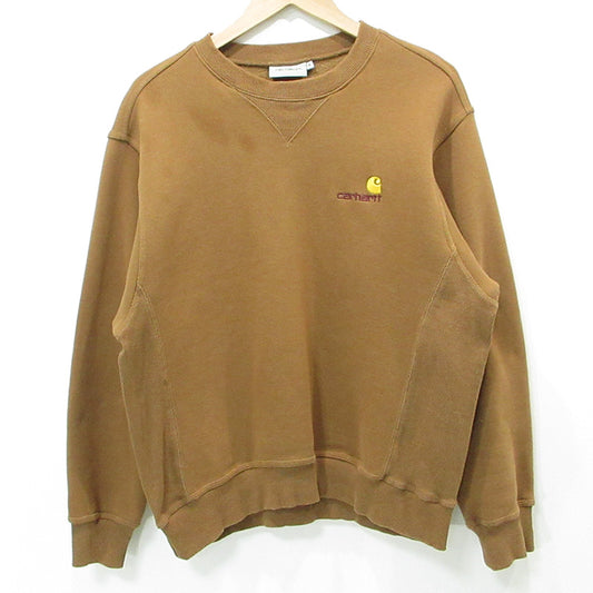 Carhartt | カーハート AMERICAN SCRIPT SWEAT アメリカンスクリプトスウェット ロゴ刺繍長袖スウェットシャツ トレーナー スウェット I025475 ブラウン サイズ：S【三重本店】