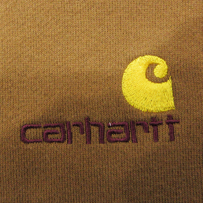 Carhartt | カーハート AMERICAN SCRIPT SWEAT アメリカンスクリプトスウェット ロゴ刺繍長袖スウェットシャツ トレーナー スウェット I025475 ブラウン サイズ：S【三重本店】