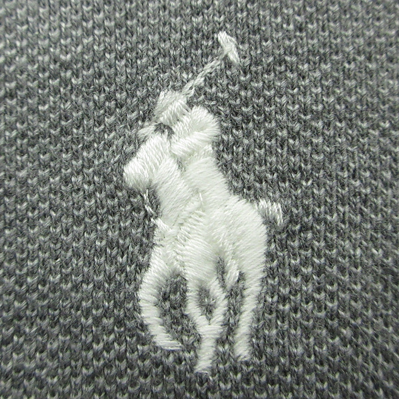 POLO RALPH LAUREN | ポロ・ラルフローレン ロゴ刺繍長袖ポロシャツ ポロシャツ グレー サイズ：XL【三重本店】