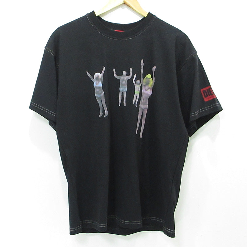 DIESEL | ディーゼル T-BUXT-N8 プリント半袖Tシャツ 半袖Ｔシャツ A13264 ブラック サイズ：S【三重本店】