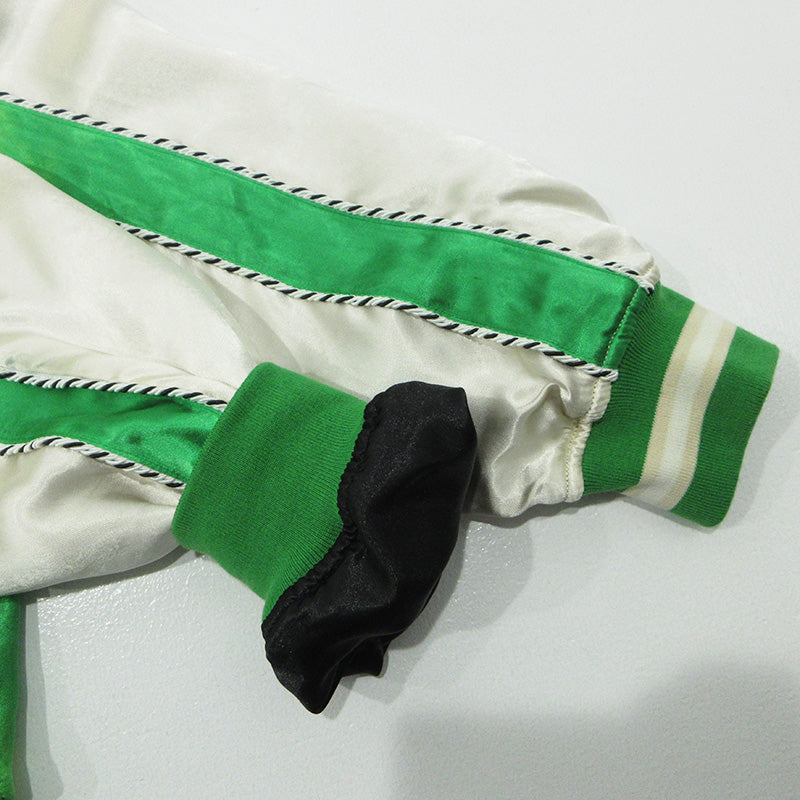 schott | ショット USED加工総刺繍スカジャン ブリーチ加工 タイガー 虎 スーベニアジャケット 782-5152008 グリーン サイズ：M【三重本店】