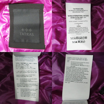 TATRAS | タトラス 襟2WAYロゴワッペンダウンジャケット ショートマフラー付き ダウンジャケット LTLA22A4246-D ブラック サイズ：1【三重本店】