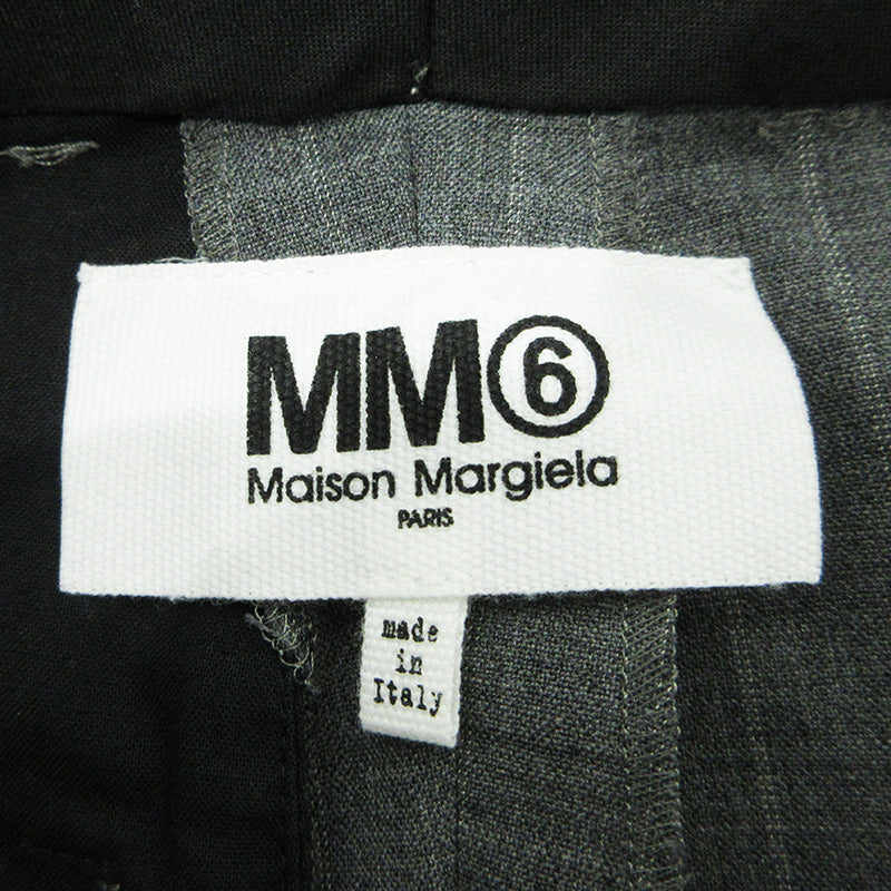 Maison Margiela | メゾンマルジェラ MM6 総柄ウール混パンツ チェック柄 その他ボトムス S32KA0626 グレー サイズ：36【三重本店】