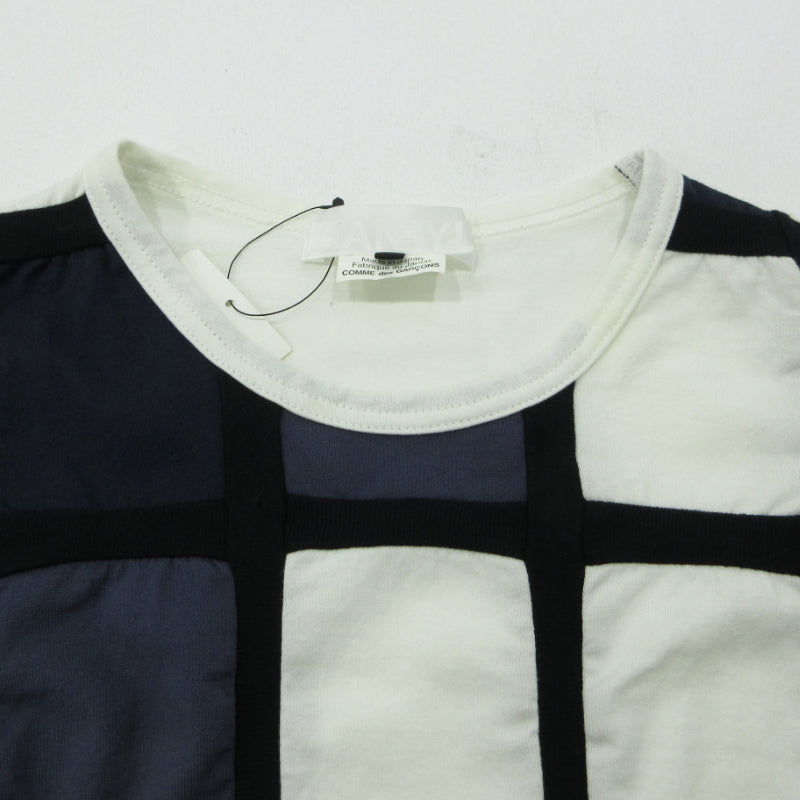 GANRYU | ガンリュウ パッチワーク 長袖Ｔシャツ EP-T008 ホワイト サイズ：S【三重本店】