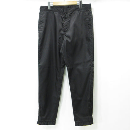 PRADA | プラダ Nylon Gabardine Trousers ナイロンギャバジントラウザー トライアングルロゴ 三角ロゴ パンツ SPG41 ブラック サイズ：50【三重本店】