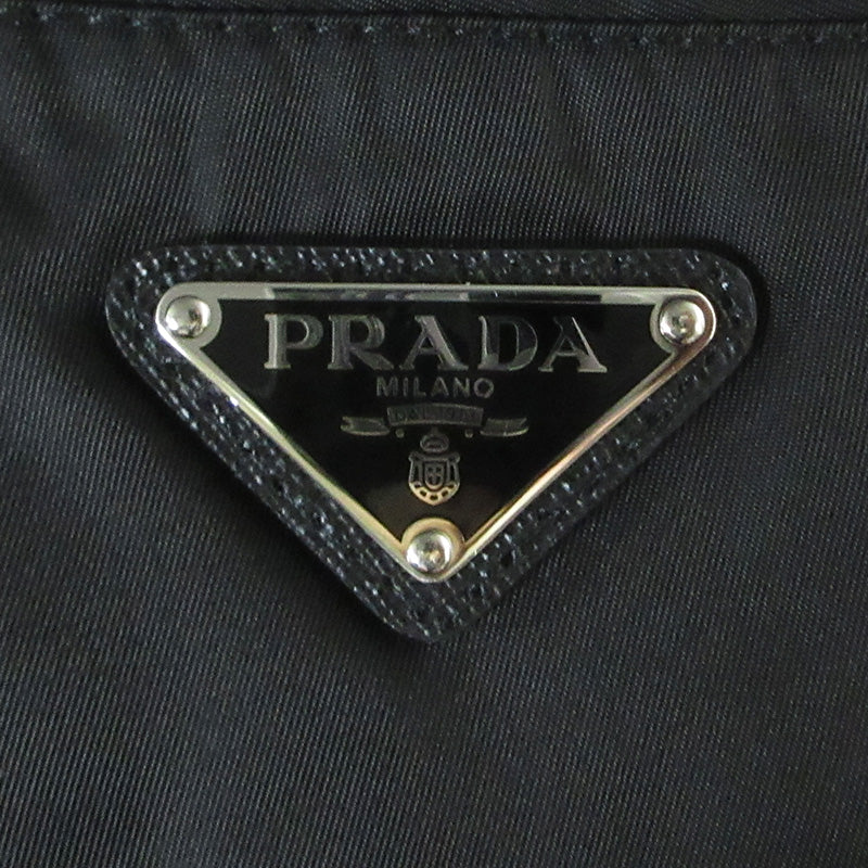 PRADA | プラダ Nylon Gabardine Trousers ナイロンギャバジントラウザー トライアングルロゴ 三角ロゴ パンツ SPG41 ブラック サイズ：50【三重本店】